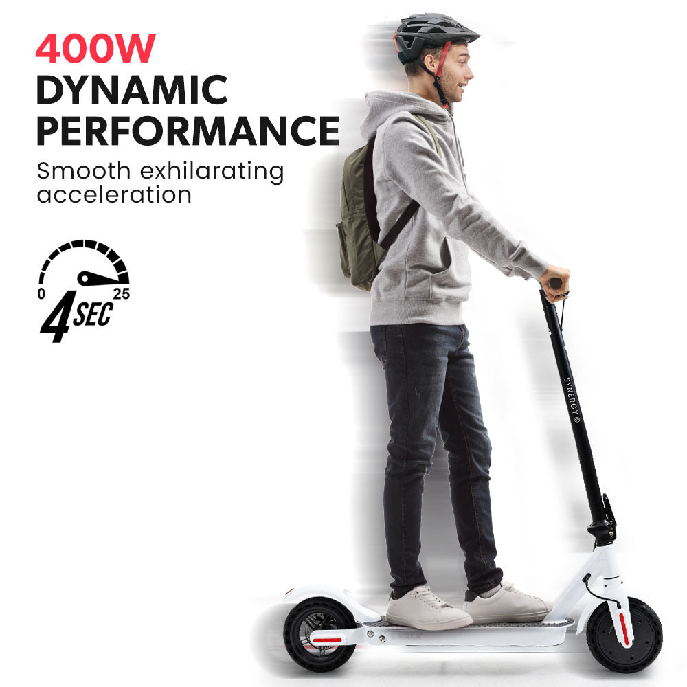 VALK Synergy 5 Electric Scooter 400W 25km Range Foldable White