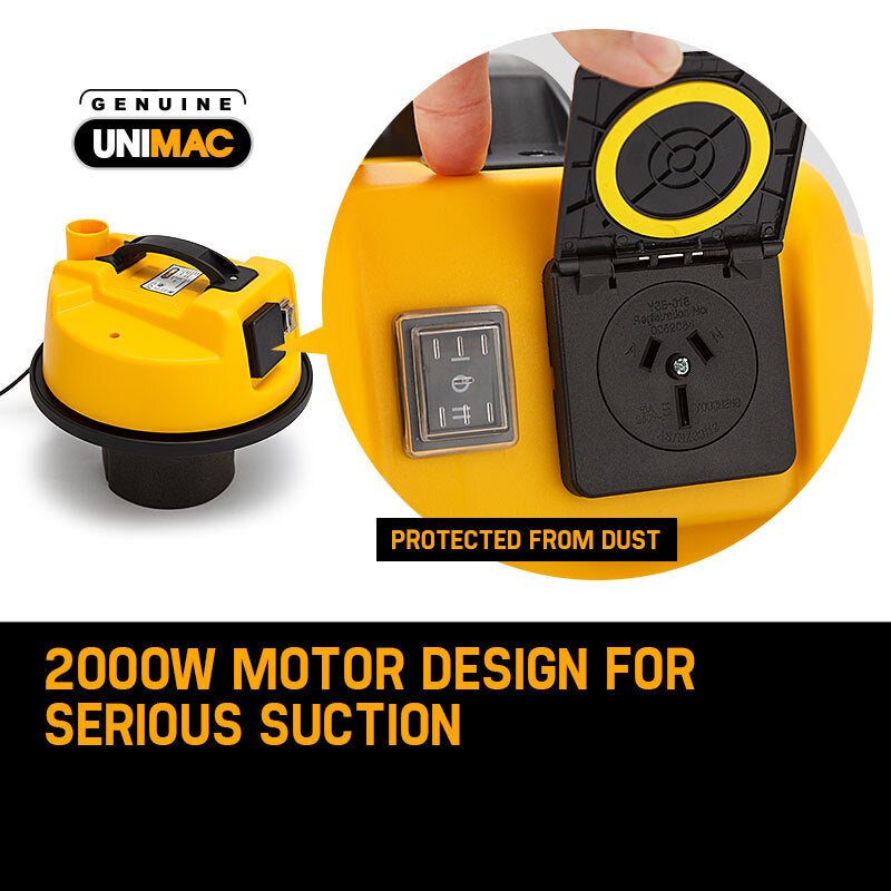 UNIMAC 30L Wet and Dry Vacuum Cleaner 2000W
