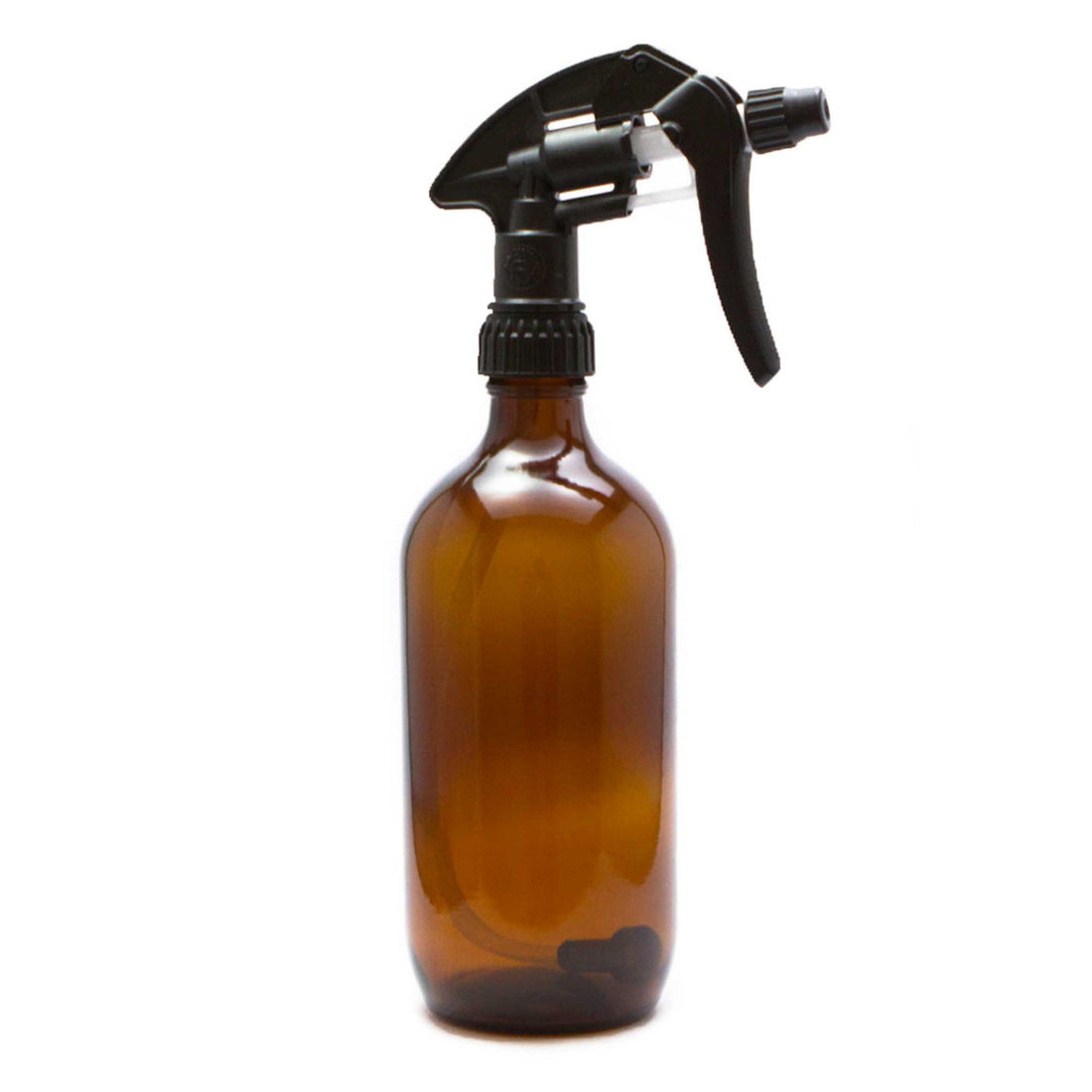 Amber Glass Spray Bottle 5-Pack 500ml Black Trigger