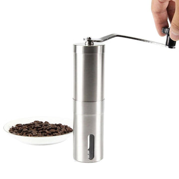 Coffee Grinder Ceramic Burr Hand Crank Stainless Steel