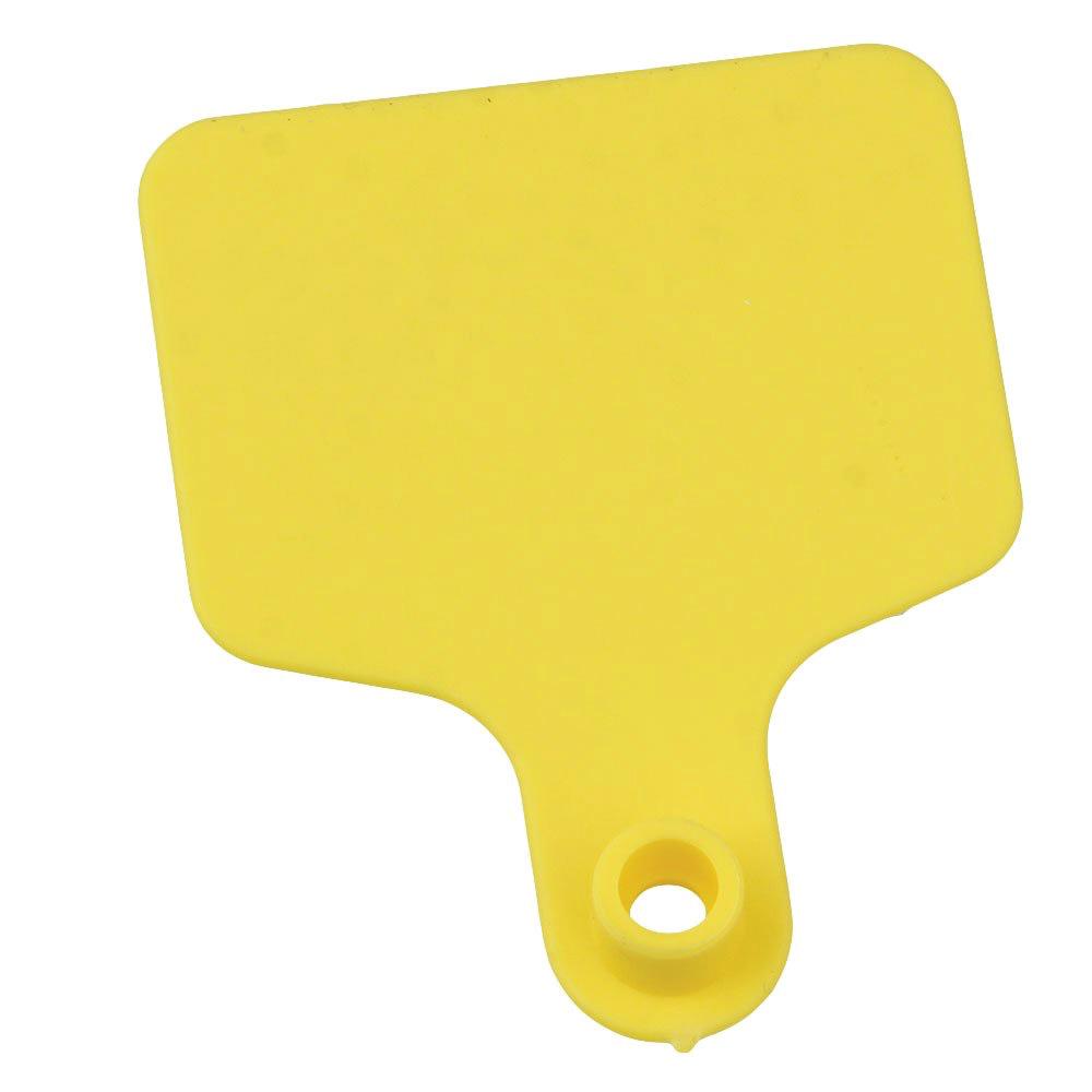 100-Pack Yellow Blank Cattle Ear Tags 6x7cm Medium for Cows Calves