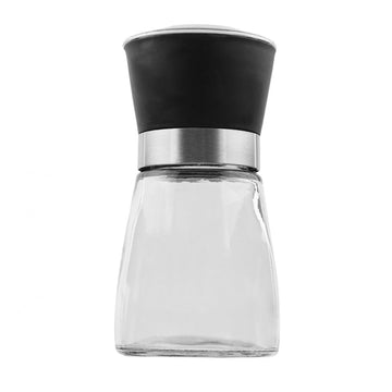 Glass Salt and Pepper Grinder 12cm with Adjustable Ceramic Core