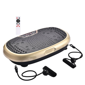 Social Hike Vibration Plate Exercise Machine Mini Portable Gold