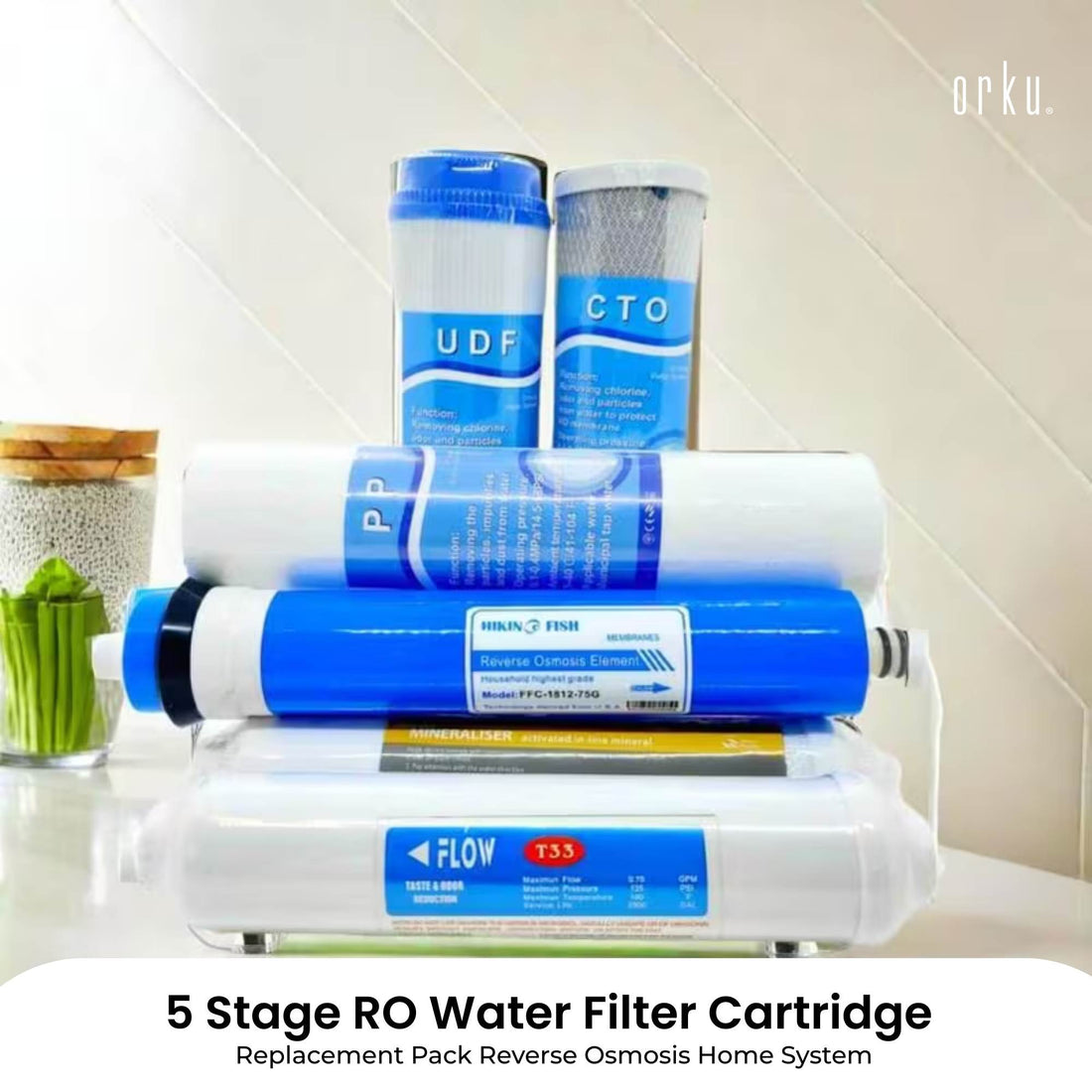 RO Water Filter Cartridge Replacement Pack 6 Stage