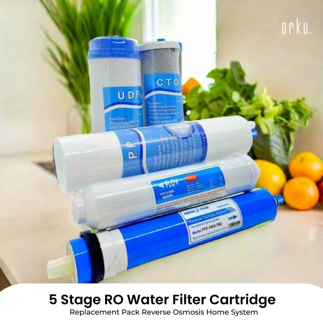 RO Water Filter Cartridge Replacement Pack 5 Stage