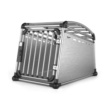 All for Paws Aluminium Dog Car Travel Crate Secure Transport 56x65x77cm