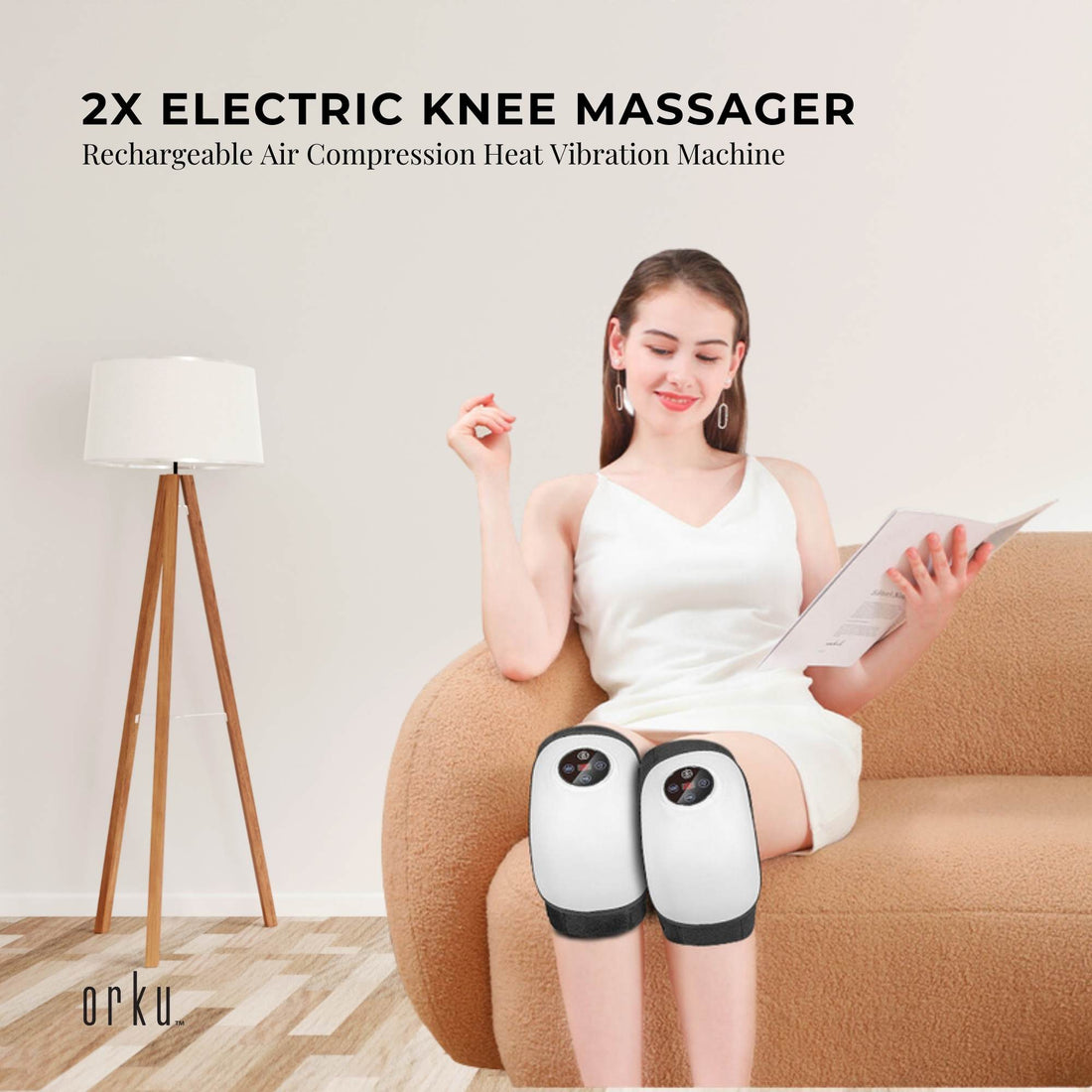 Orku 2x Electric Knee Massager with Heat Air Compression