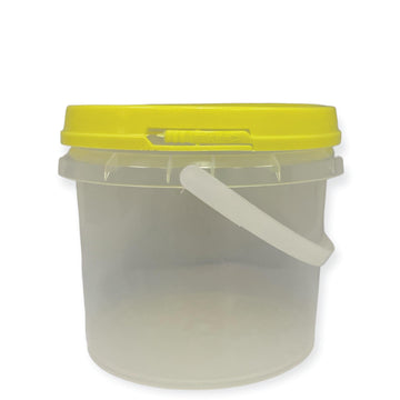 Bulk 10 Pack Honey Storage Bucket 0.8L Clear Food Grade Plastic