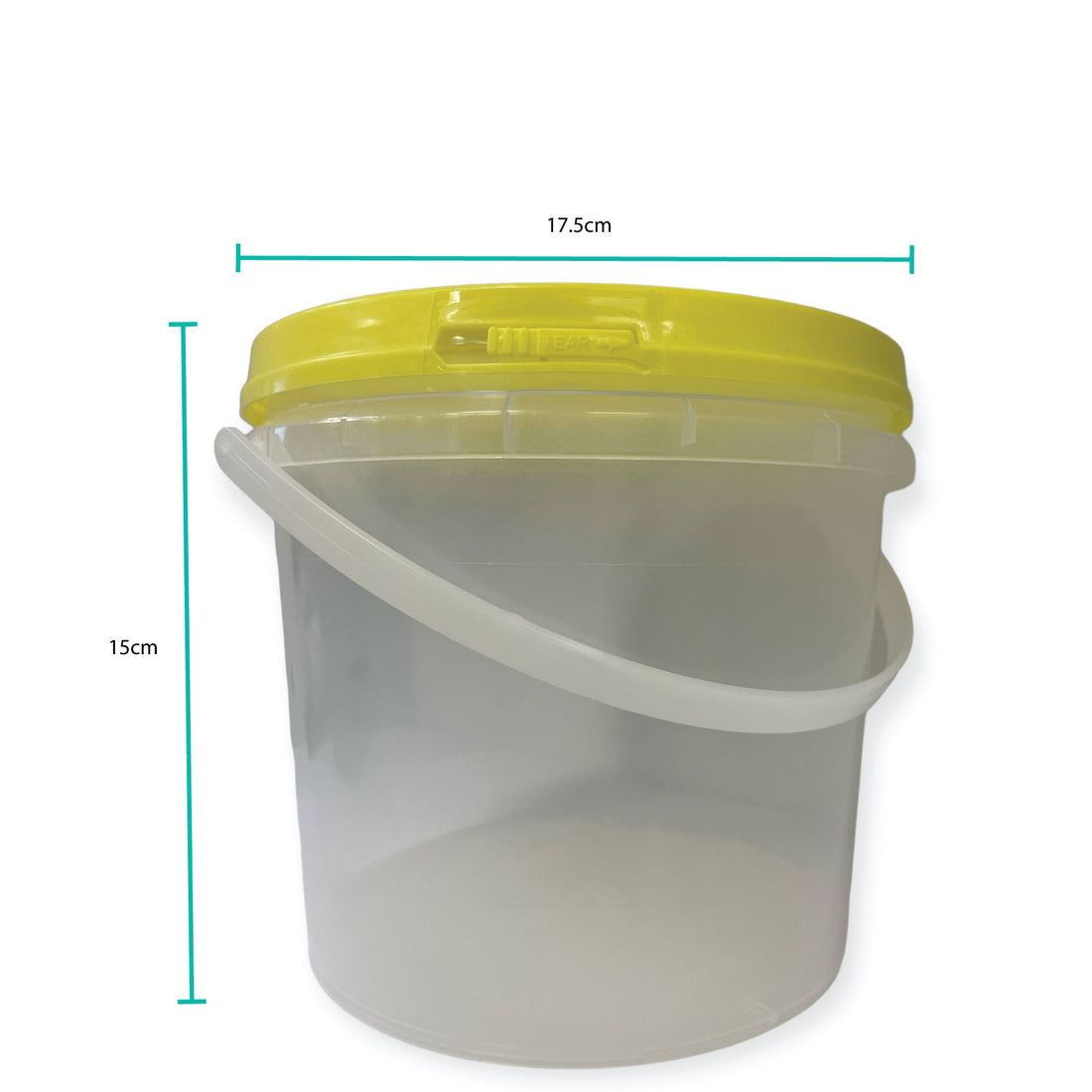 Honey Bucket 2.2L Food Grade Storage Container Tamper Lid 10 Pack