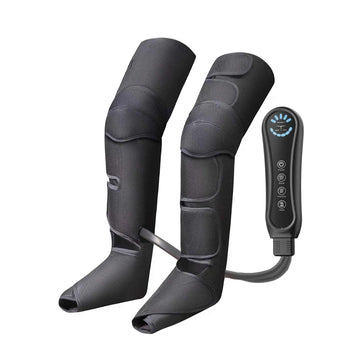 Orku Air Compression Leg and Foot Massager with Heat Therapy 12 Airbags