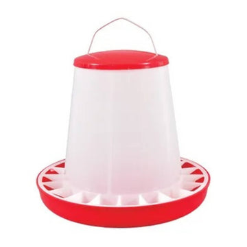 Rooster Farms 6kg Automatic Chicken Feeder Poultry Feed Bucket