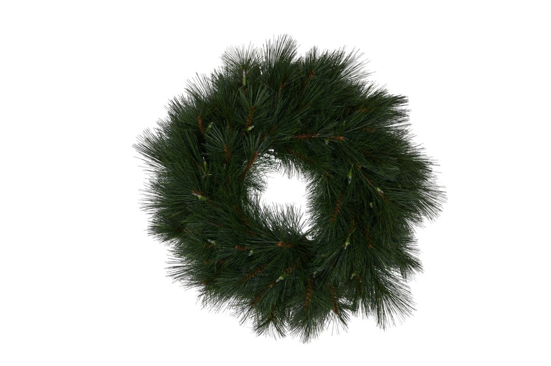 Christabelle LED Christmas Wreath with Lights 61cm Green Pine