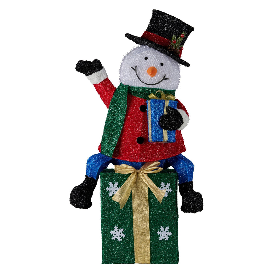 Christabelle LED Snowman on Presents Display 85cm