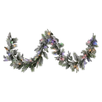 Christabelle LED Christmas Garland Snowy 2.7m
