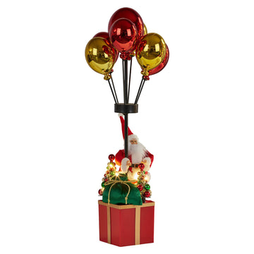 Christabelle LED Christmas Ornament Santa with Balloons 60cm