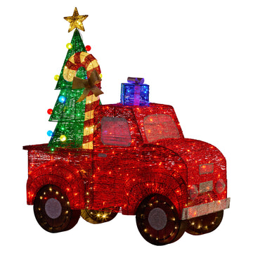 Christabelle Christmas Tree Truck Light-Up LED Display 1.4m Indoor Outdoor