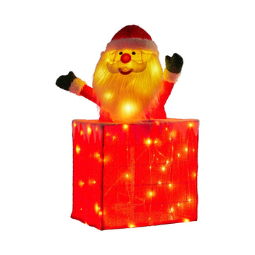 Christabelle Animated Santa Chimney Display with LED Lights 76cm