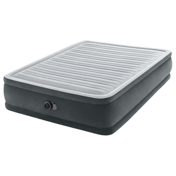 Intex Dura-Beam Deluxe Elevated Air Mattress Queen 46cm Built-in Pump