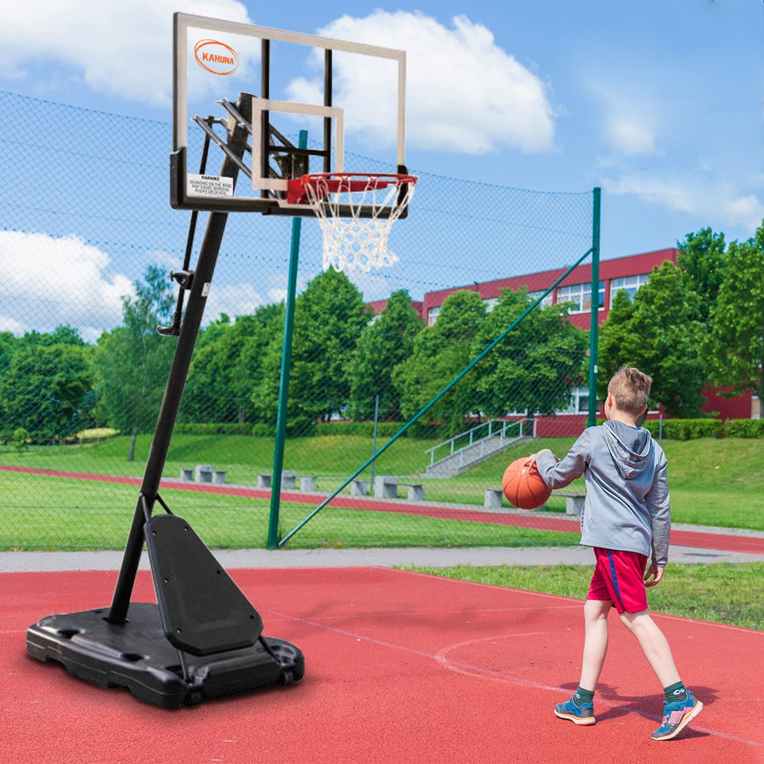 Kahuna Portable Basketball Hoop System Height Adjustable 3.05m