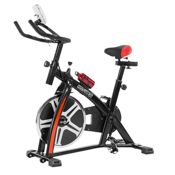 Powertrain Heavy Flywheel Spin Bike Cardio Training Black