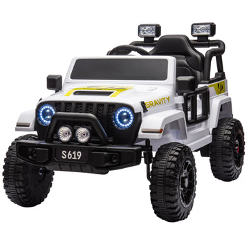 Kahuna S619 Gravity Ride On Car White 12V