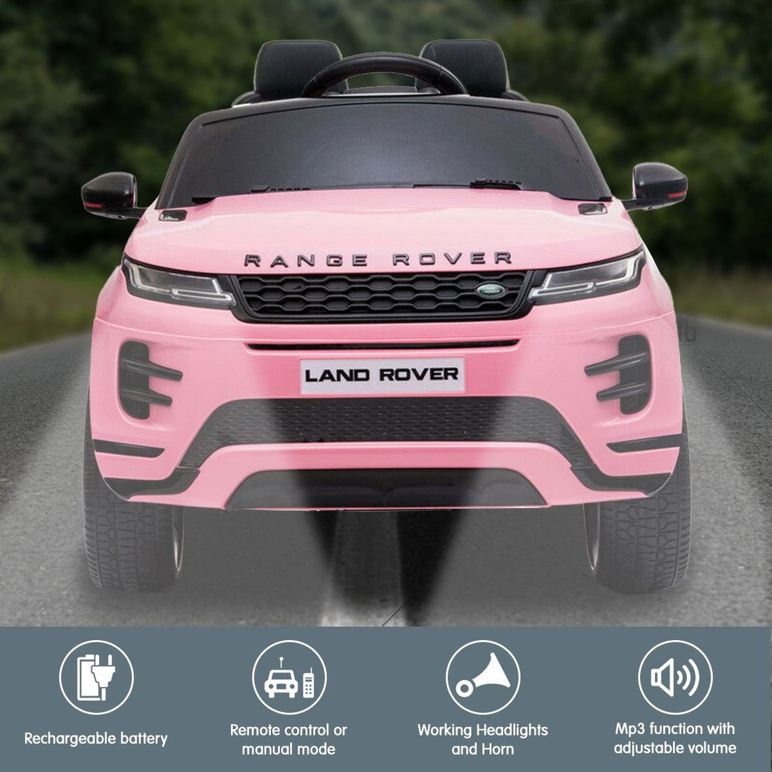 Kahuna Land Rover Evoque Kids Ride On Car Pink
