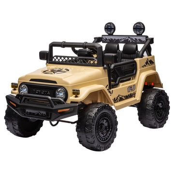Toyota FJ Cruiser Kids Electric Ride On Car Khaki
