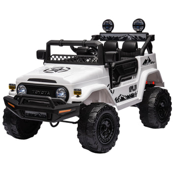 Toyota FJ Cruiser Kids Electric Ride On Car White