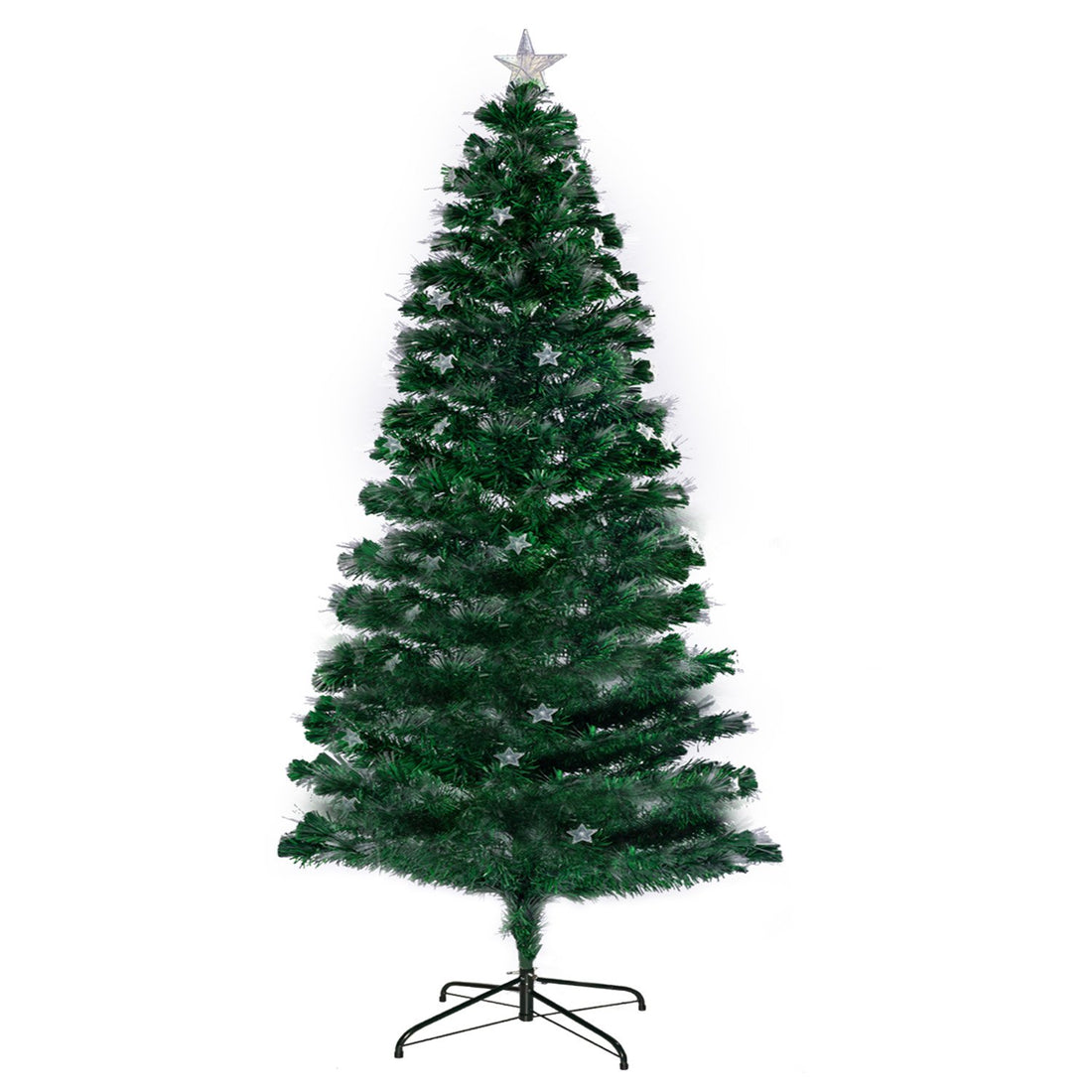 Christabelle Fibre Optic Christmas Tree Twinkling Multi-coloured Lights 1.8m