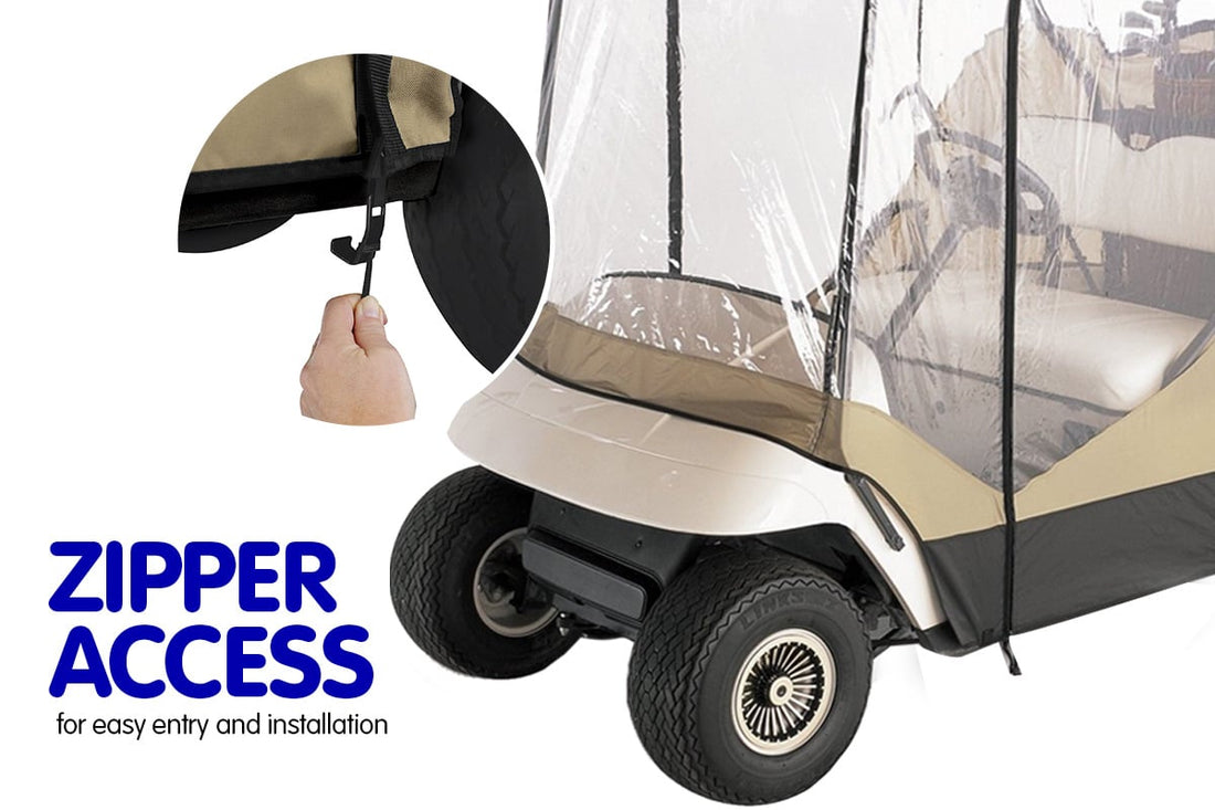 Samson Golf Cart Enclosure All-Weather Waterproof Cover 2 Seater
