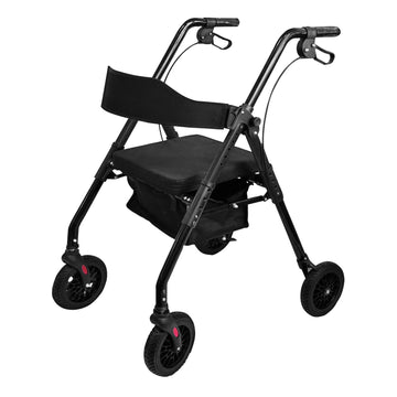 Orthonica Foldable Steel Rollator Walker Black
