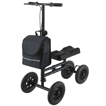 Orthonica Mobility Knee Scooter Dual-Tube Steel Frame 10-inch Wheels