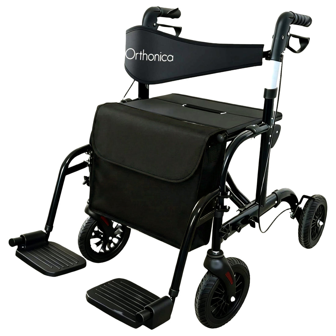 Orthonica 2-in-1 Rollator and Transit Wheelchair Aluminium 136kg