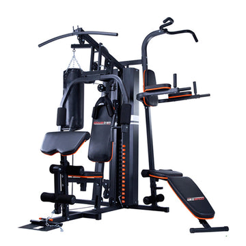 Powertrain Multi Station Home Gym with 68kg Weight Stack and Punching Bag