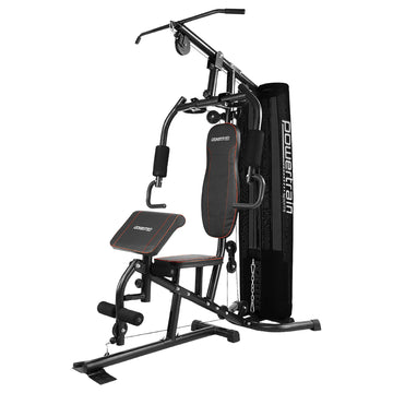 Powertrain Multi Station Home Gym 68kg Weights Preacher Curl