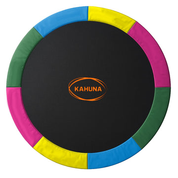 Kahuna 8ft Replacement Trampoline Jumping Mat and Safety Pad Rainbow