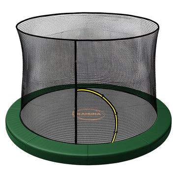 Kahuna 6ft Replacement Trampoline Safety Pad and Net Set Green