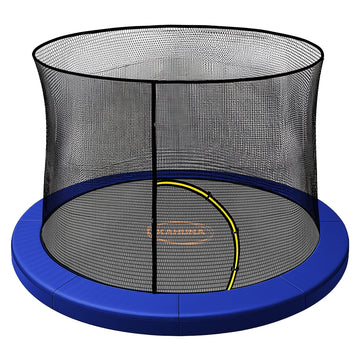 Kahuna 8ft Replacement Trampoline Safety Pad and Net Set Blue