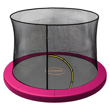 Kahuna 8ft Replacement Trampoline Safety Pad and Net Set Pink