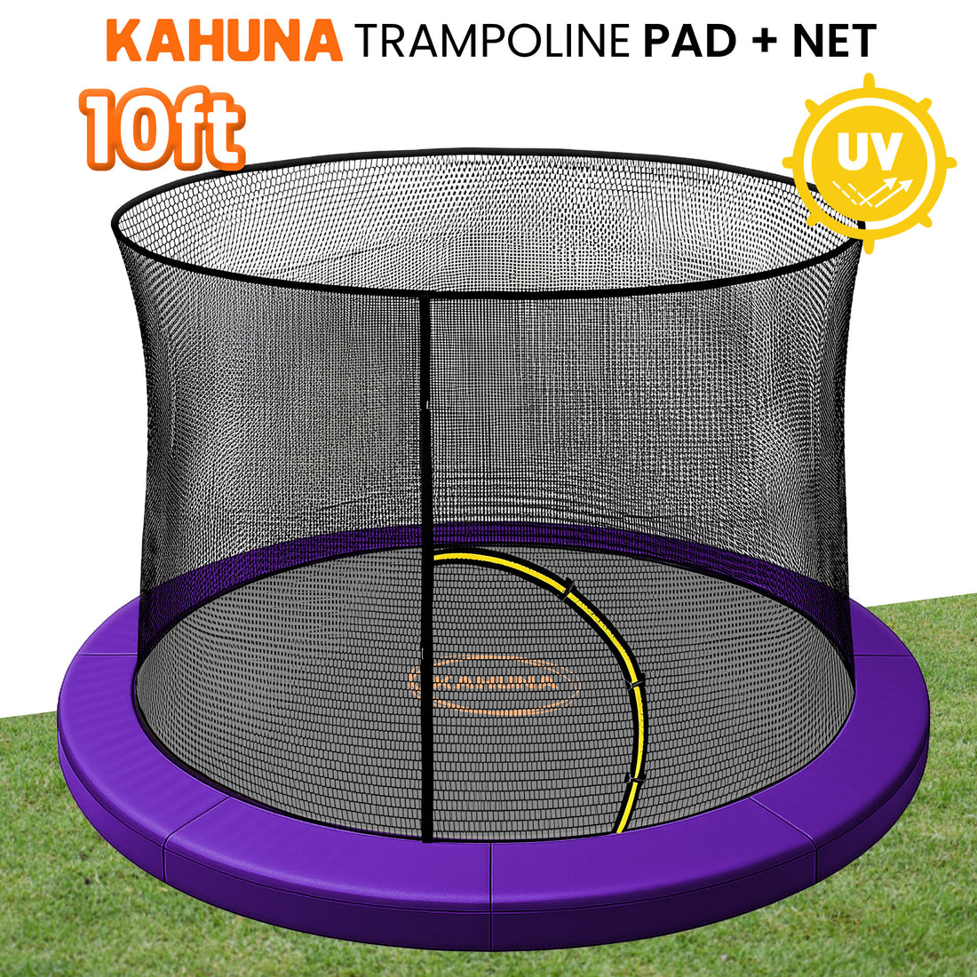 Kahuna 10ft Safety Pad and Net Set Purple