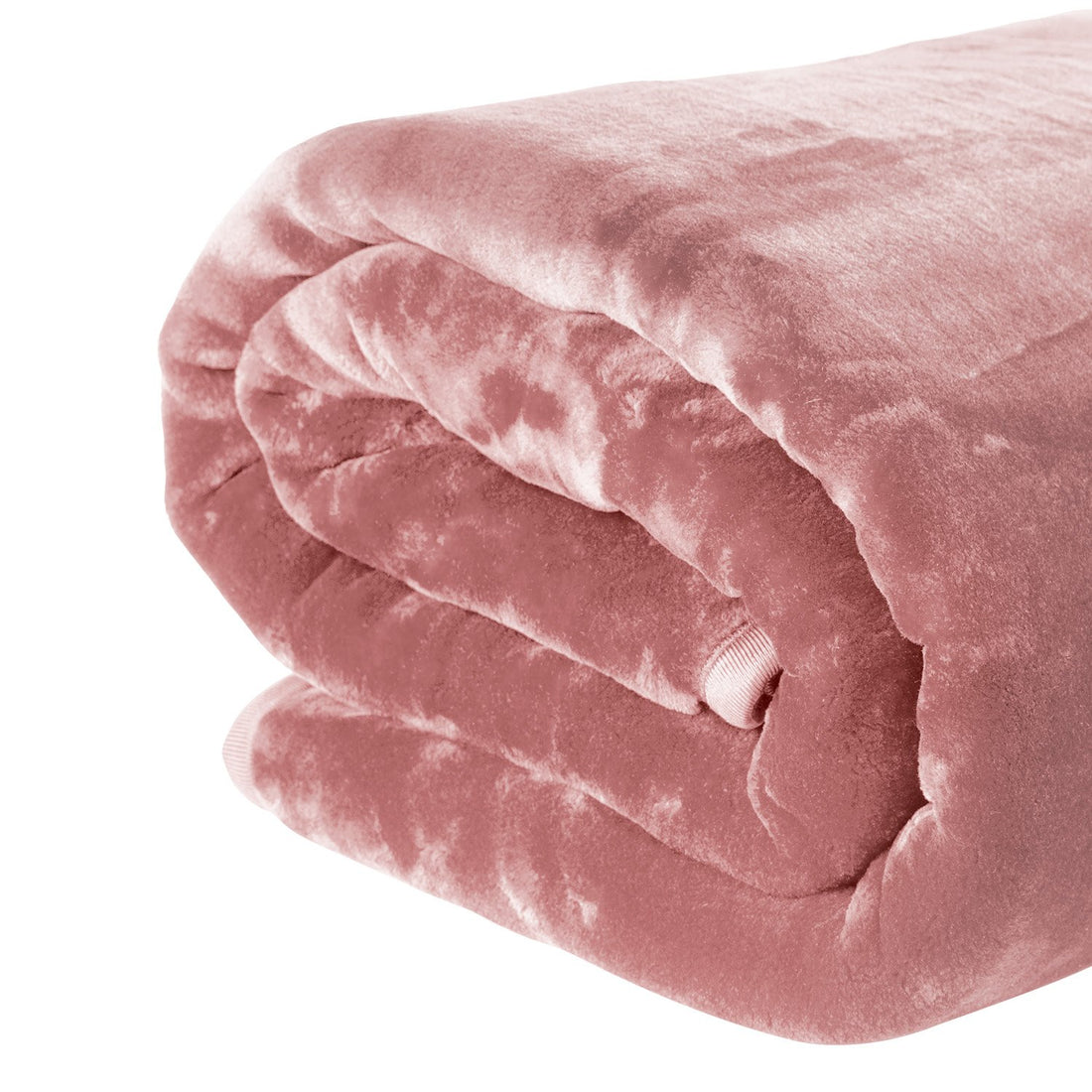 Laura Hill Faux Mink Blanket Double-Sided Soft Queen 600gsm Pink