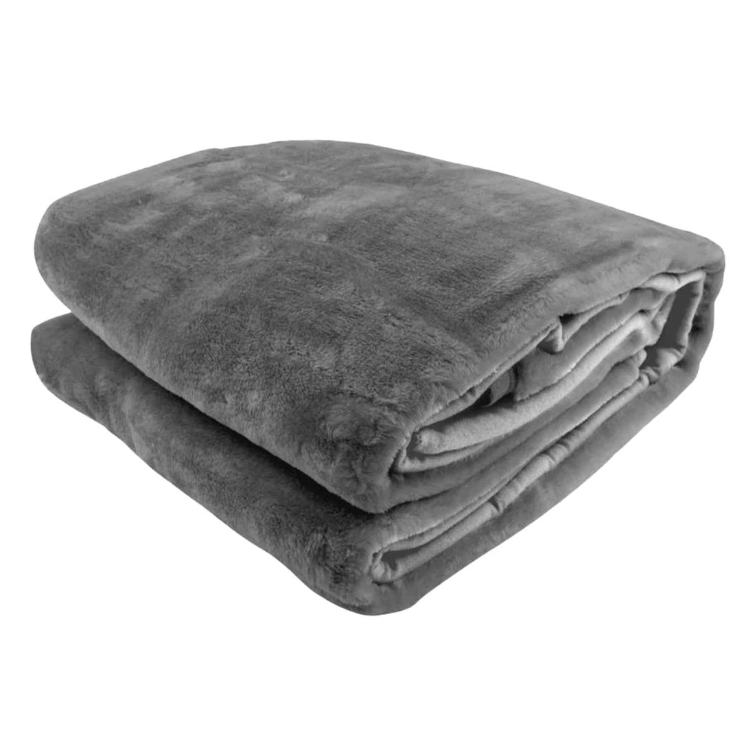 Laura Hill Faux Mink Blanket 600GSM Purple Queen Size