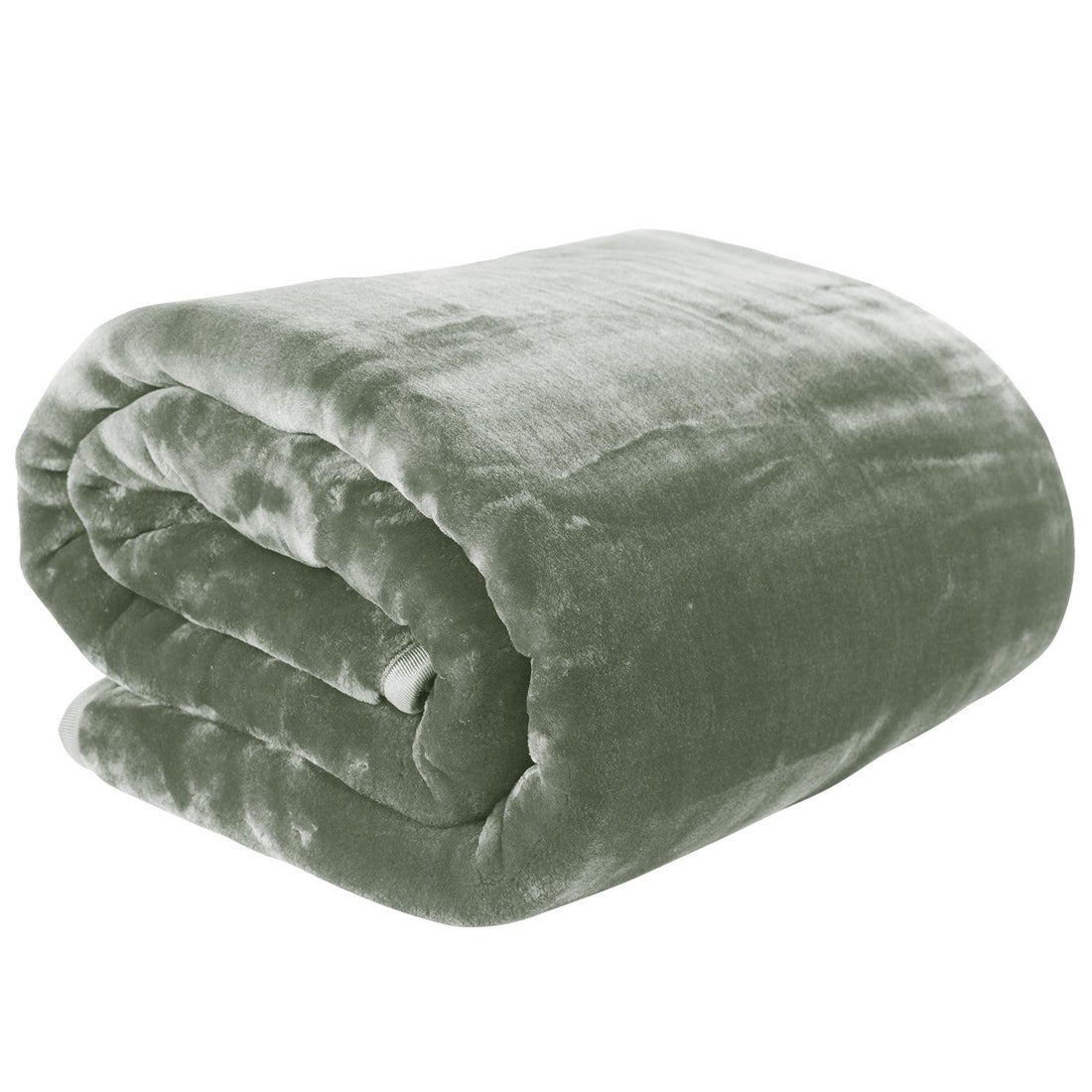 Laura Hill Mink Blanket 800GSM Double-Sided Plush Sage Queen
