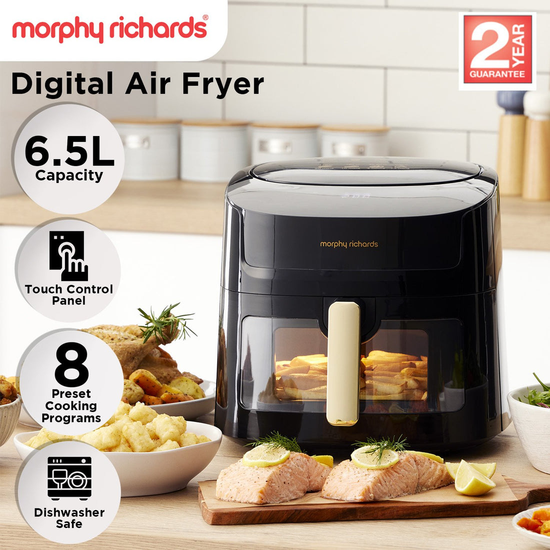 Morphy Richards Digital Air Fryer 6.5L LED Black