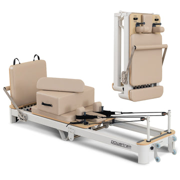 Powertrain Aluminium Foldable Pilates Reformer Board Beige