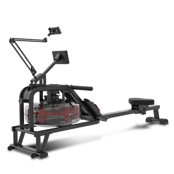 Powertrain Water Rowing Machine 6-Level Realistic Rowing Steel Frame