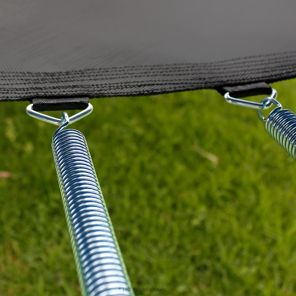 Kahuna 14ft Outdoor Trampoline Safety Enclosure Basketball Hoop Set Purple