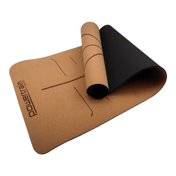 Powertrain Cork Yoga Mat Non-slip 6mm Thick