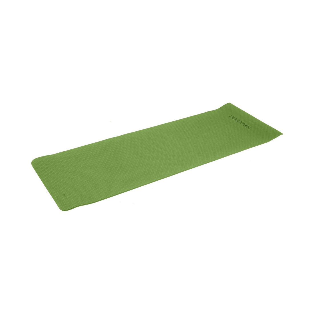 Powertrain Eco-Friendly Non-Slip Yoga Mat 6mm Olive with Carry Strap