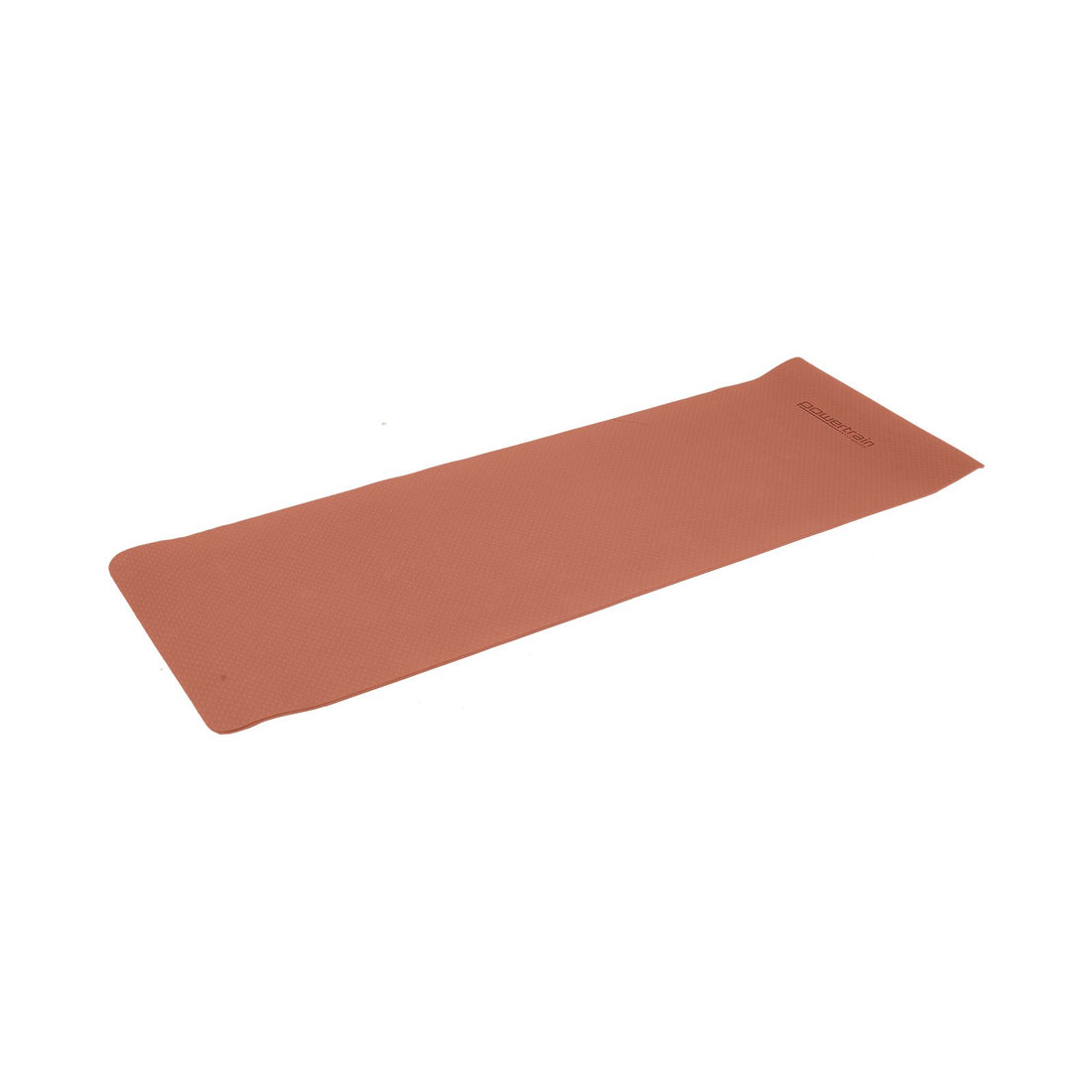 Powertrain Eco-Friendly Non-Slip Yoga Mat 6mm Peach with Carry Strap